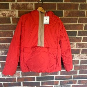 NWT Amazon Oversized Puffer/Pullover Red/Brown Size Medium